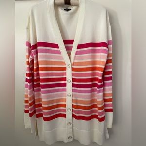 Talbots Striped Cardigan New Size Large